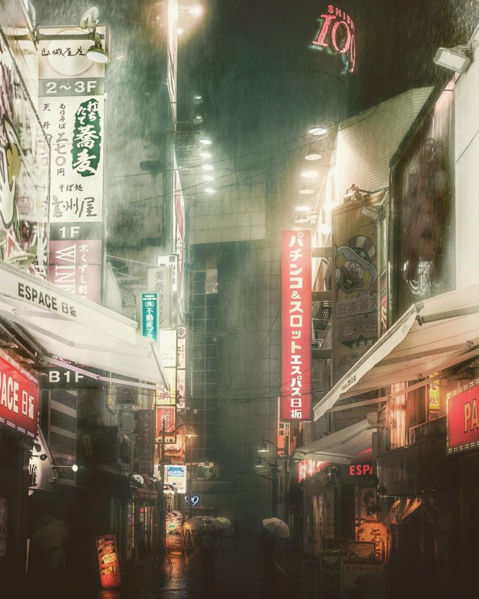 Cyberpunk and Cinematic Street Photography in Tokyo by Takaaki Ito