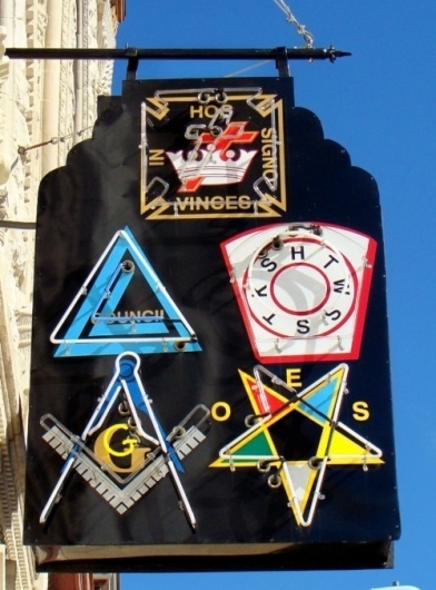 Things #sign #masonic #neon