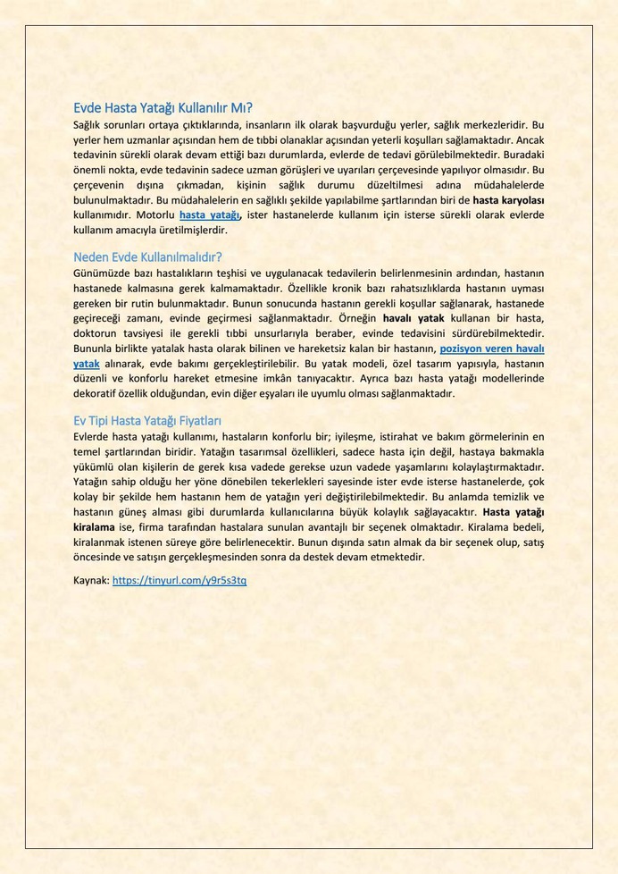 Evde Hasta Yatağı Kullanılır Mı? by Hasta Yatakları - issuu
