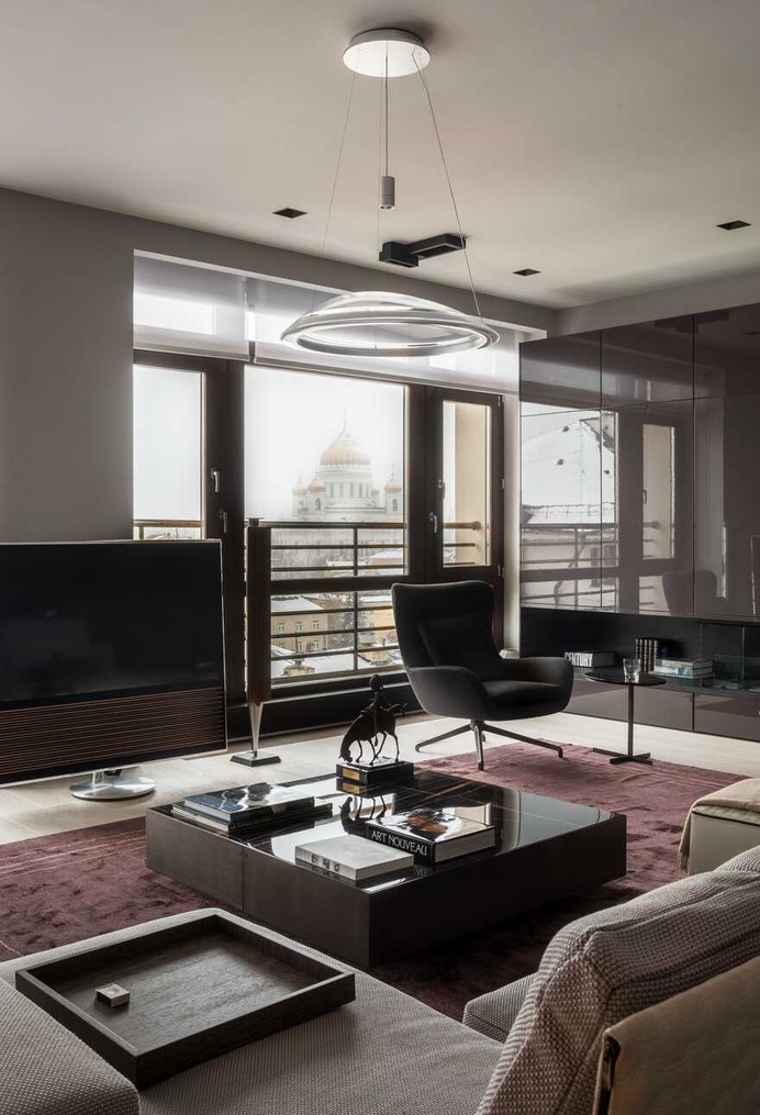 living room, Freimann gallery architectural bureau