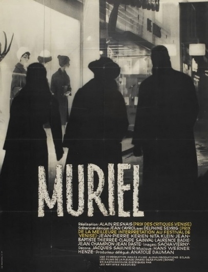 Muriel_MPOTW.jpg 500×652 pixels #movie #resnais #1960 #film