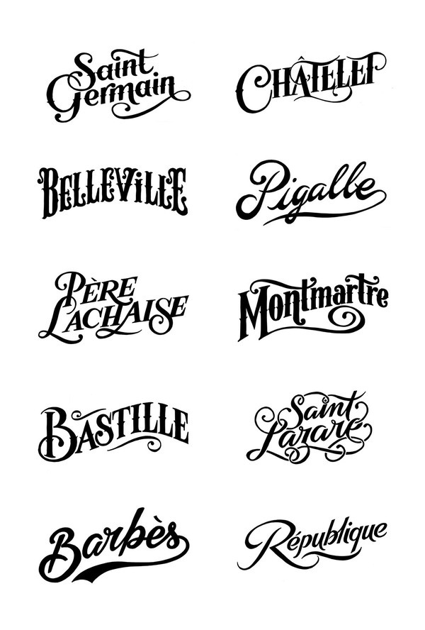 Bleu De Paname #type #script #typography