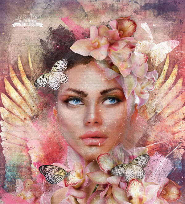 Digital painting portrait by Neil duerden