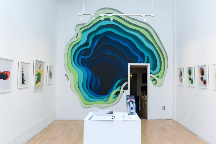 1010-1 #1010 #mural #illusion #portal #colour