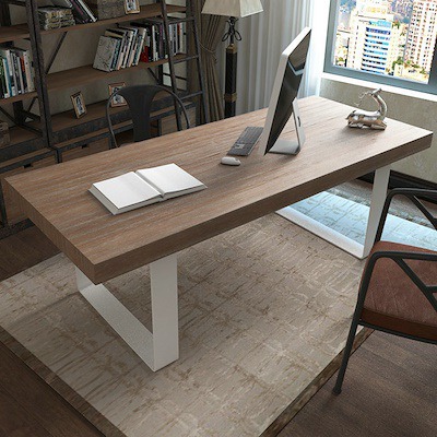 Solid wood furniture-designer table table creative desk desks iron simple computer desk table
