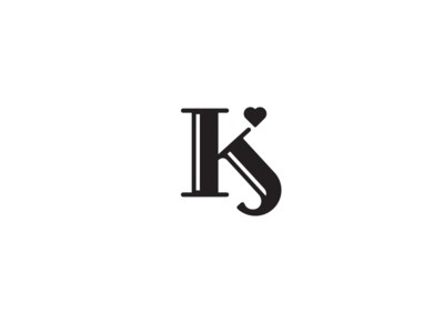 K, J, wedding monogram by Mike Bruner #monogram #logo #wedding
