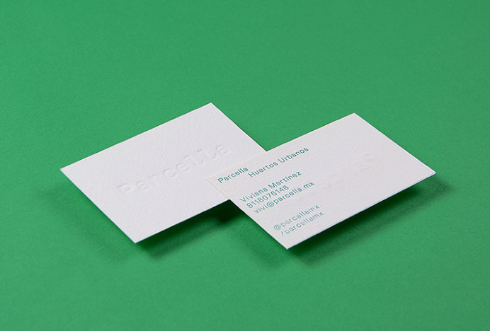 Parcella by Ministry #graphic design #business cards #green
