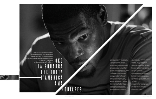 Rivista NBA / Spreads 2012 13 by Francesco Poroli #editorial