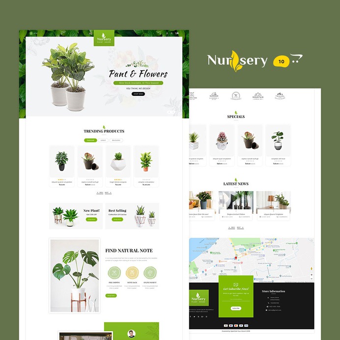 #Nursery #Plant - #Opencart #MultiPurpose #Responsive #Theme | #TemplateTrip #eCommerce #Website #Template #Design