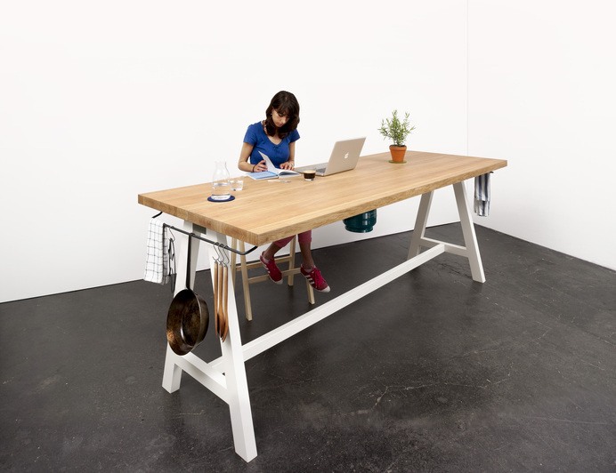 Design solution for cooking, dining and socialization: The Cooking Table by Putzier Moritz #ideas #design #solution