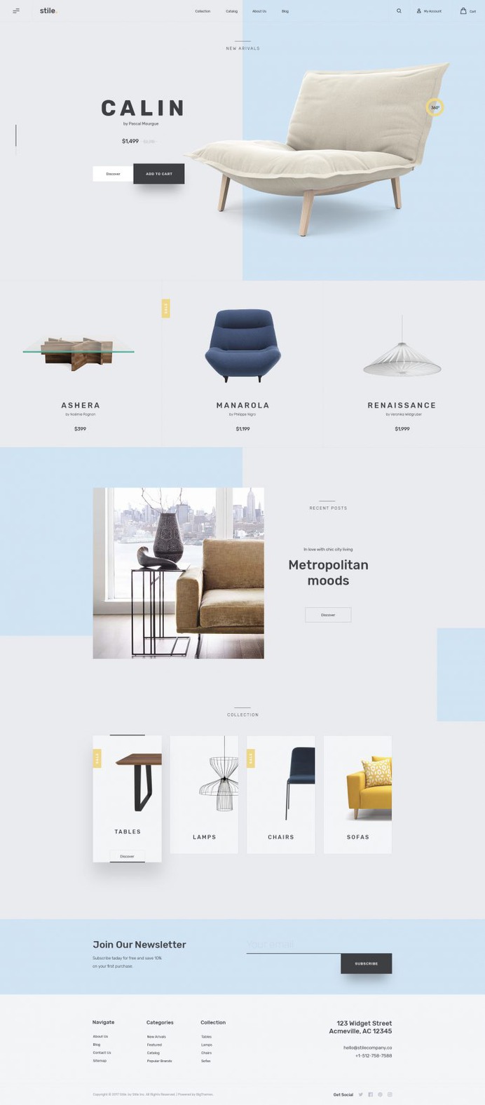 Stile Theme – Homepage