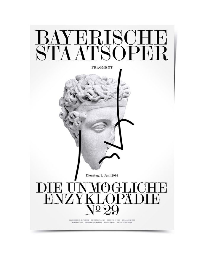 Bayerische Staatsoper Poster Bureau Mirko Borsche #print #poster