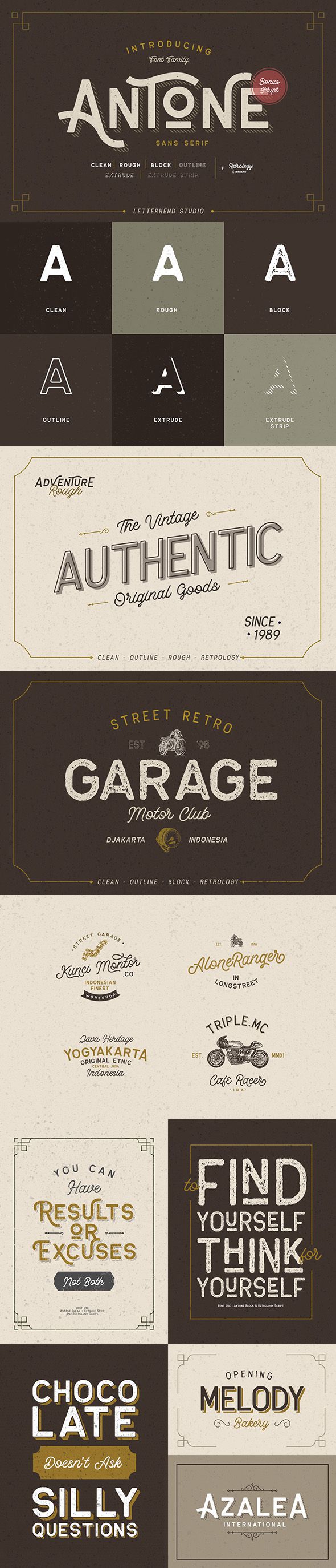 Antone Family – 7 FONTS