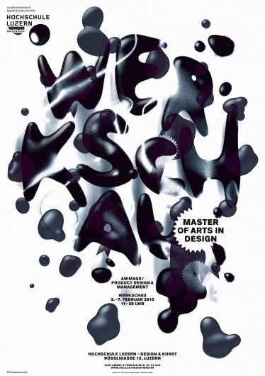 > Werkschau Master of Arts in Design 2010 #design #graphic #poster