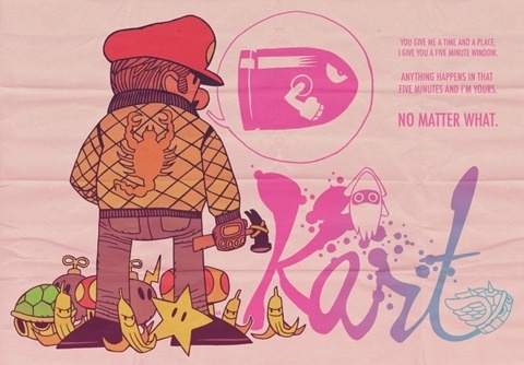 FFFFOUND! | MISTERHIPP: ANYTHING HAPPENS IN THAT FIVE MINUTES AND I'M YOURS. #mario #drive #kart