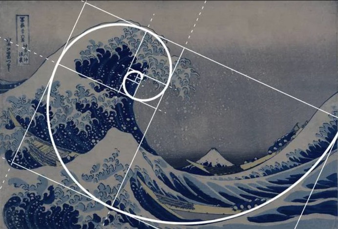 #painting, #art, #math, #Hokusai 
