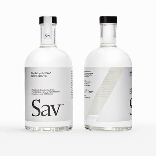 Sav Snaps by Stockholm Design Lab. #sav #branding #bottle #packaging #snaps