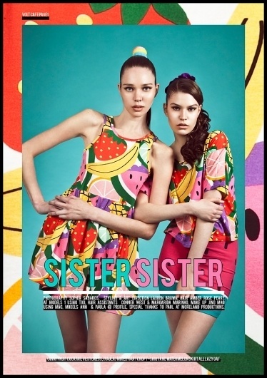 Sister Sister | Volt Café | by Volt Magazine #lazy #design #graphic #volt #oaf #photography #art #fashion #layout #magazine #typography