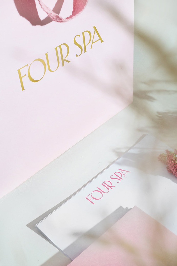 Four Spa - Mindsparkle Mag Nice People designed the branding for Four Spa – a luxury nail salon & spa located in Saudi Arabia. #logo #packaging #identity #branding #design #color #photography #graphic #design #gallery #blog #project #mindsparkle #mag #beautiful #portfolio #designer