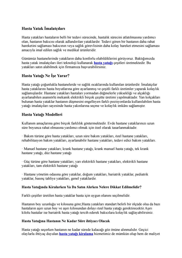 Hasta Yatak İmalatçıları by Hasta Yatakları - issuu