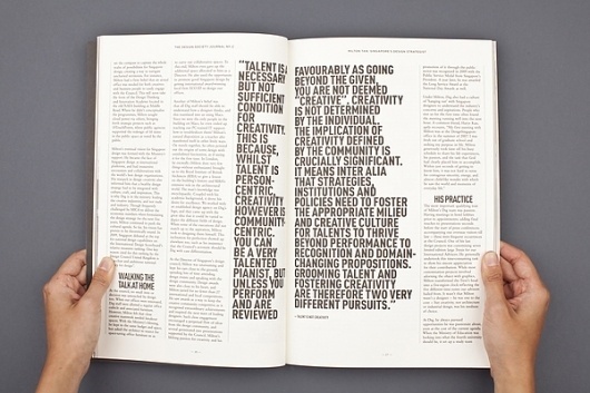 The Design Society Journal № 2 on the Behance Network #white #design #black #and #layout #editorial #magazine #typography
