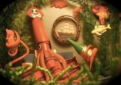 All sizes | Squid pirate | Flickr - Photo Sharing! #seahorse #bottle #christmas #shine #tmbg #sea #scene #squid