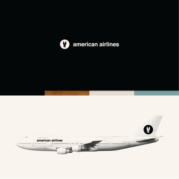 Experimental ID for American Airlines on the Behance Network #presentation #airlines #american #identity