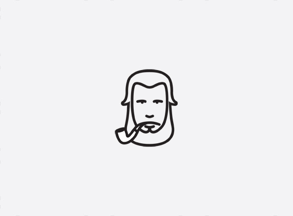 mkn design Michael Nÿkamp #mafia #line #dutchman #hair #illustration #stern #pipe #man #dutch #typography