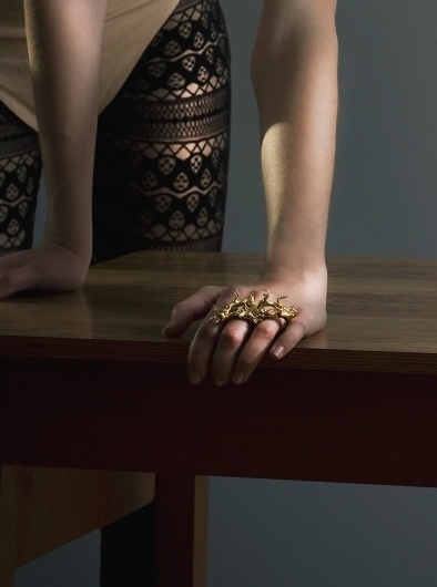 Knuckleduster with Horses — SMITH/GREY Jewellery Design Studio #knuckleduster #gold #jewellery