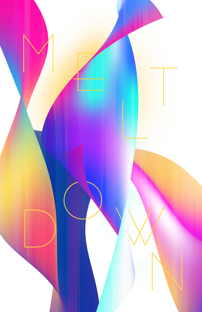 Jacque Lombardo - Abstract Poster "Melt Down"