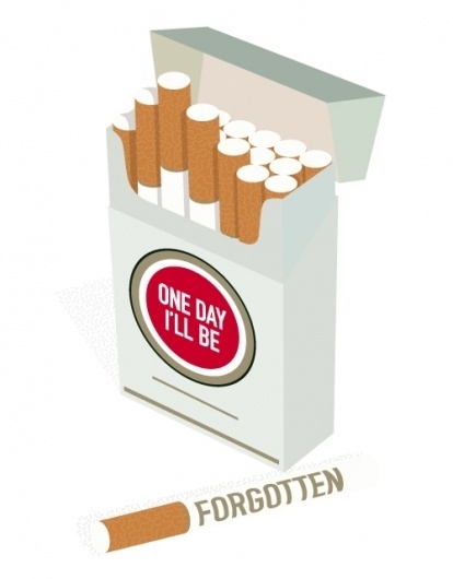 ANONYMOUS MAG #red #smoke #pattern #cigarettes #illustration #type #strike #lucky #typography
