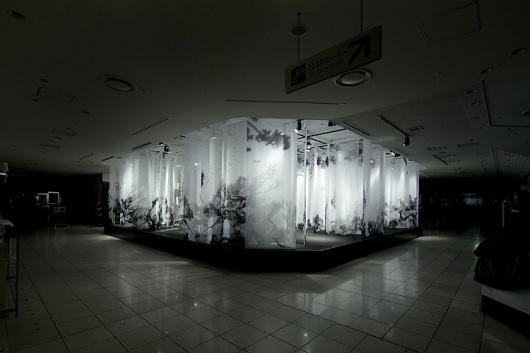 artless Inc. | news and portfolio : * installation & interior : ISETAN | the stage (new year 2011) #installation #kawakami #transparent #art #shun