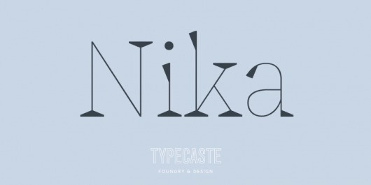 Nika - Webfont & Desktop font « MyFonts #font #design #typecaste #nika #vance #type #arlo