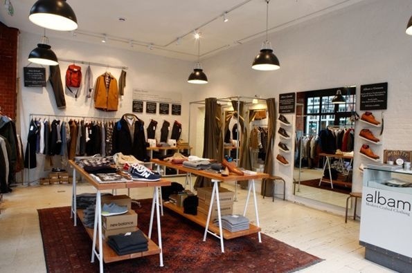Albam Spitalfields 111A, Commercial Street, London. #clothing #london #concept #hipshops #merchandise #retail #fashion