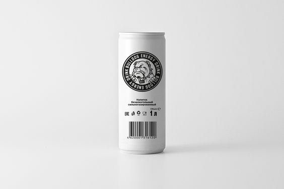 Bulldog Energy drink. Packaging design: Tony Eräpuro