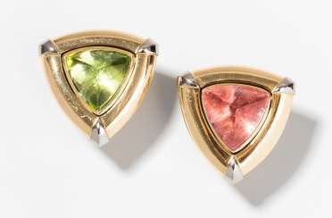 Philippe Pfeiffer Tourmaline Clip-On Earrings