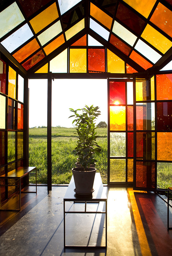 A Hilltop Solarium Made with Panels of Caramelized Sugar by William Lamson #color