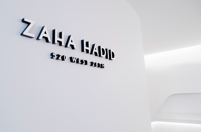 Zaha Hadid #signage #exhibition #gallery #branding #logo #identity #motherdesign #julestardy #architecture
