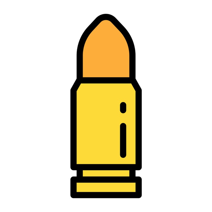 See more icon inspiration related to bullet, ui, revolver, miscellaneous, bullets, munition, ammo, weapons and security on Flaticon.