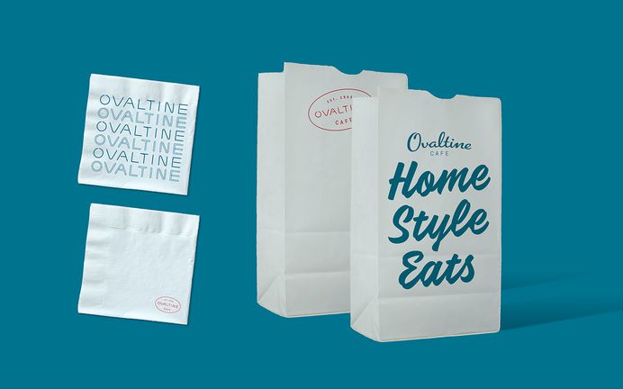 Ovaltine Cafe #branding #rebrand #design #logo #identity #print #menu #typography