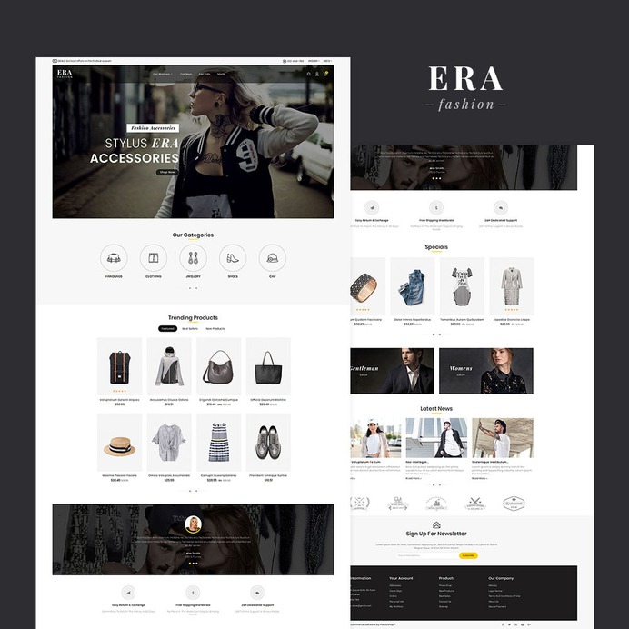 #Era #Fashion #Boutique Store - #Prestashop #Responsive #Theme | #TemplateTrip #eCommerce #Website #Design #Template