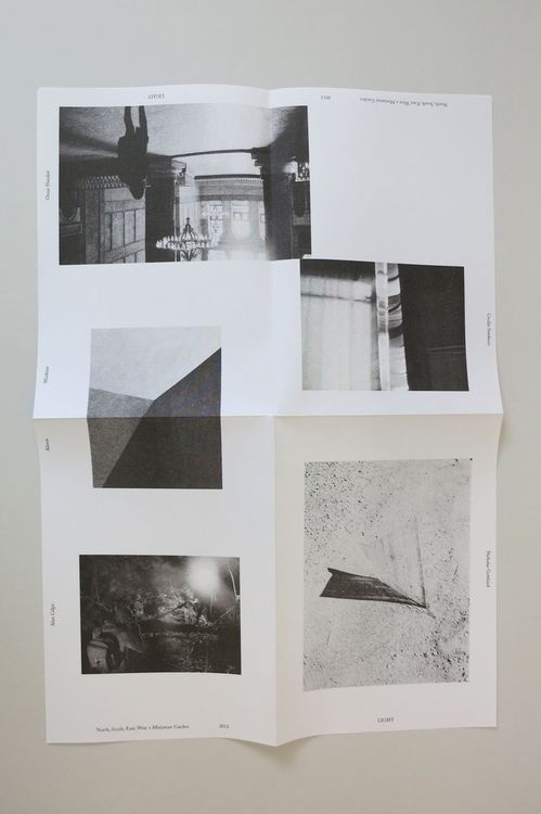 LIGHT is a collection of 6 A3 posters folded down into an A5 booklet. 4 (b/w) were printed in Oslo, Norway by NSEW on their Risograph and 2 #collaboration #poster