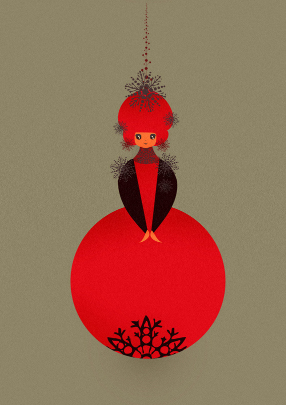 Christmas Dolls #natale #card #christmas #illustration #stationery #grossi #cristian #cards