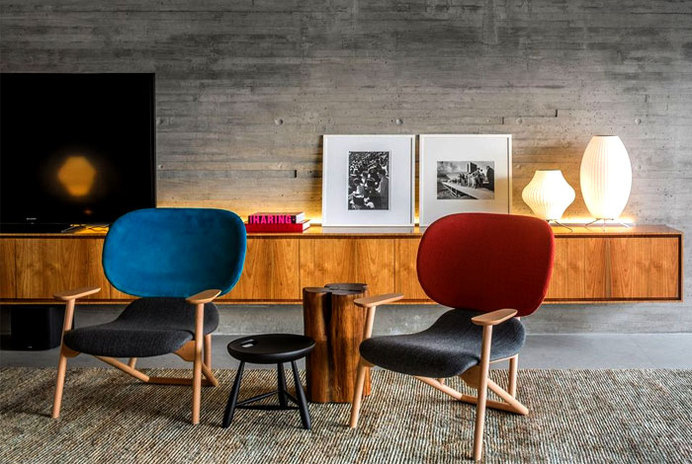 Luxury Concrete House in Sao Paulo by Studio MK27 single family residence concete wall #interior #concrete #design #living #vintage #room