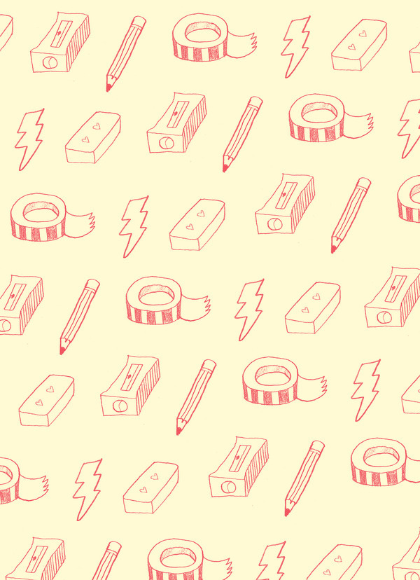 Angie Garland #pattern #stationary #drawn #pencils #hand
