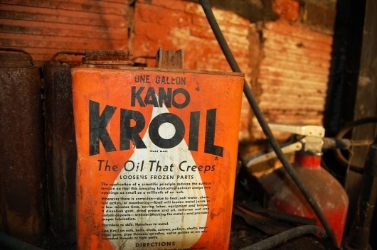 All sizes | The Oil That Creeps | Flickr - Photo Sharing! #packaging #can #vintage