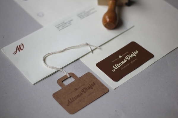 Altuna Viajes on the Behance Network #brand #logo #print #identity