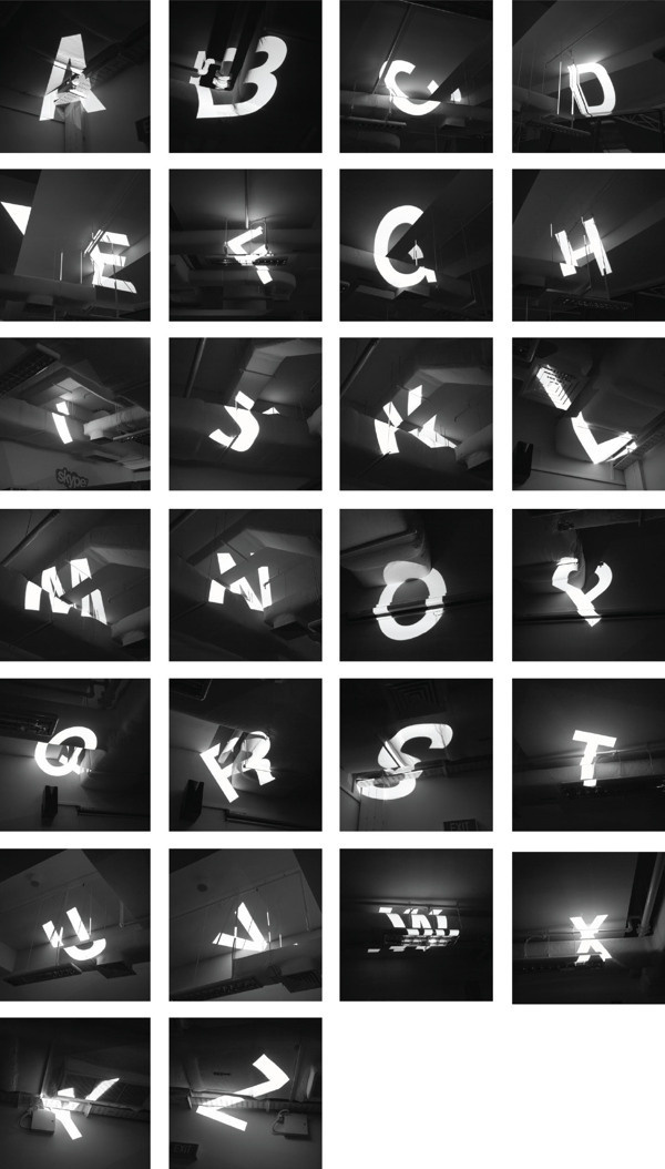 Projection Type on Behance #type