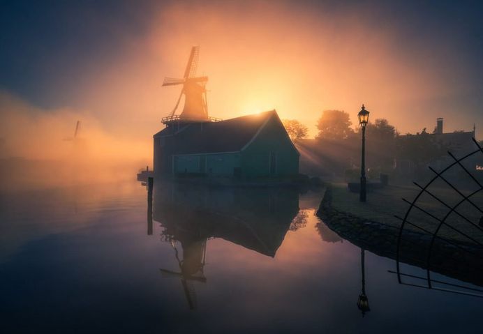 Magic Windmills: Gorgeous Sunset Photography by Albert Dros