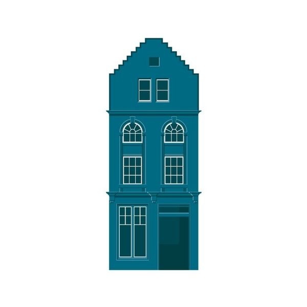 House from Greater Grassmarket logo. By Eighthdaydesign.com #illustration #vector #house